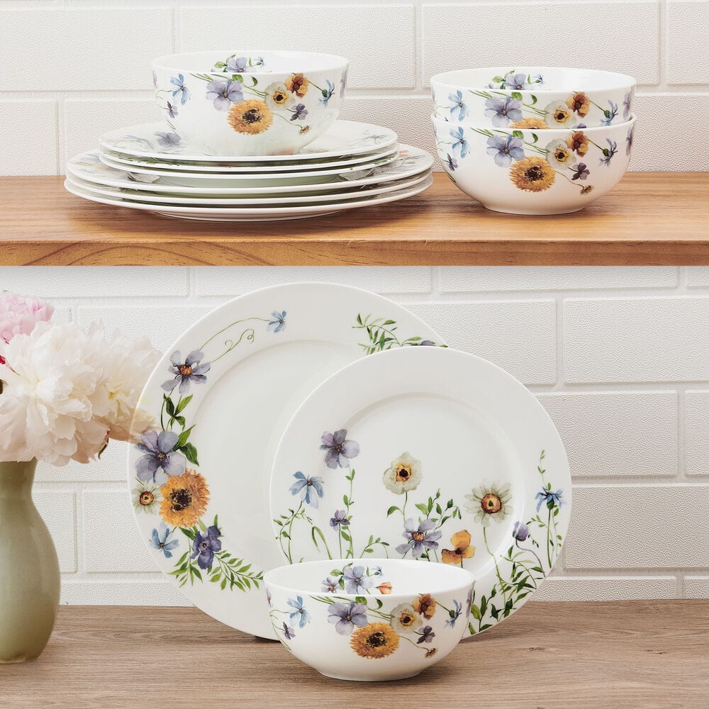 Audrina 12 Piece Dinnerware Set, Service for 4 - Image 2