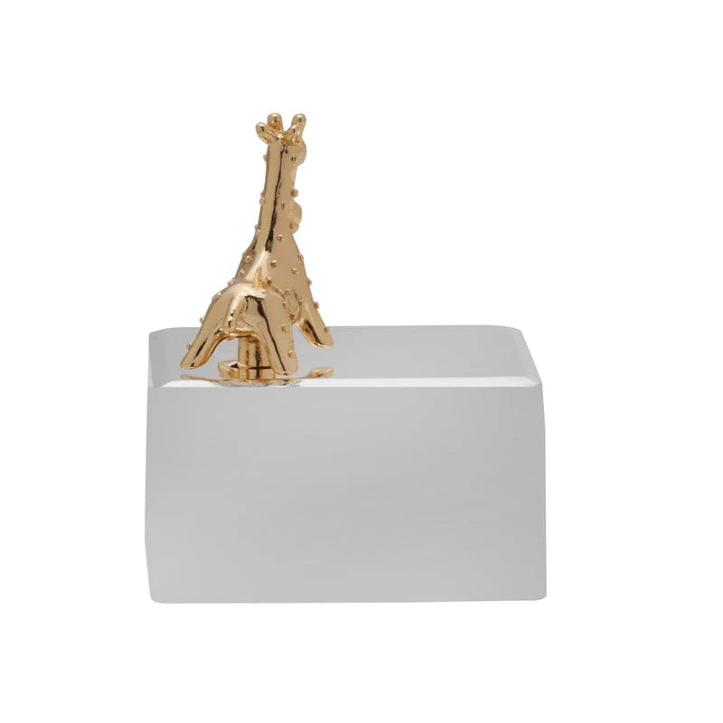 Baby Giraffe Nickelplate Music Box - Image 3