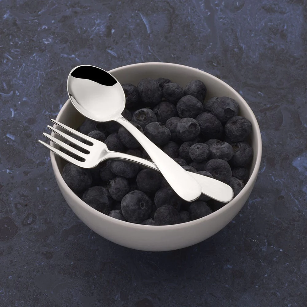 Baby Sterling Silver 2 Piece Feeding Set - Image 2