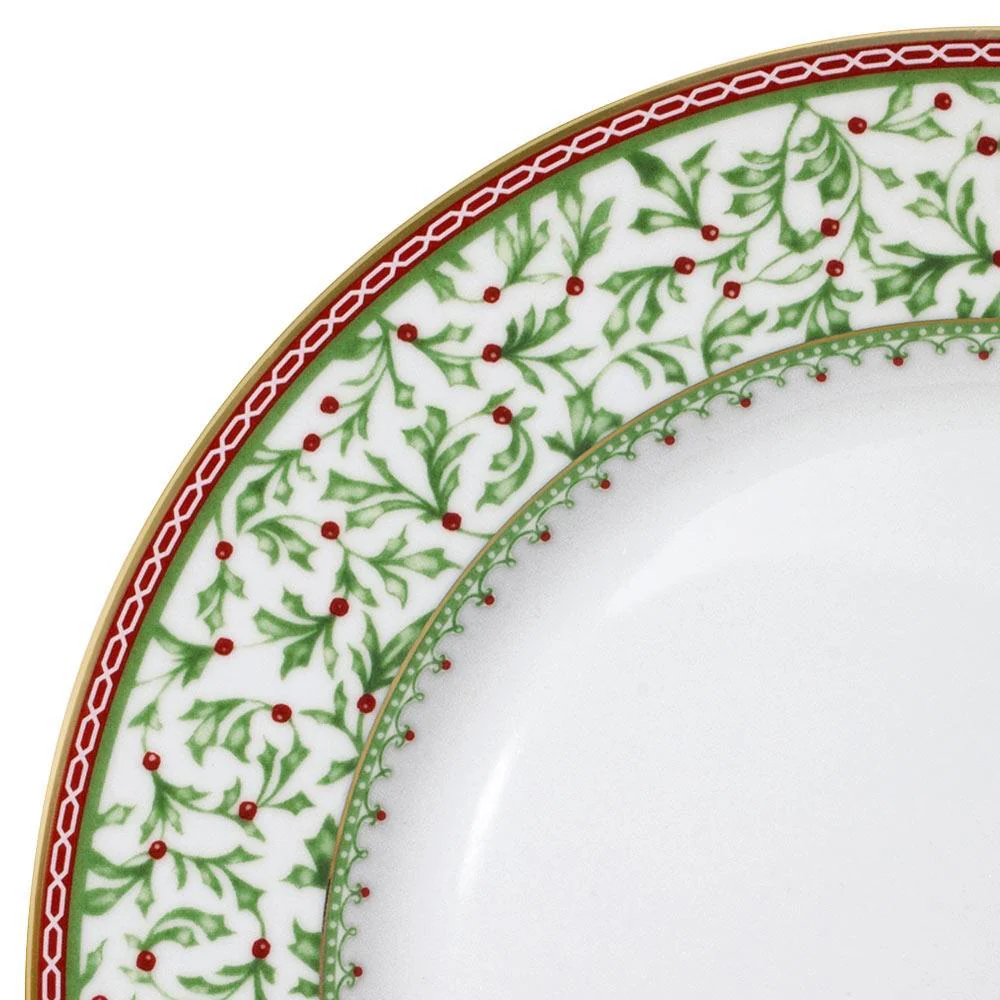 Holiday Traditions 16 Piece Dinnerware Set with Mugs - Image 4