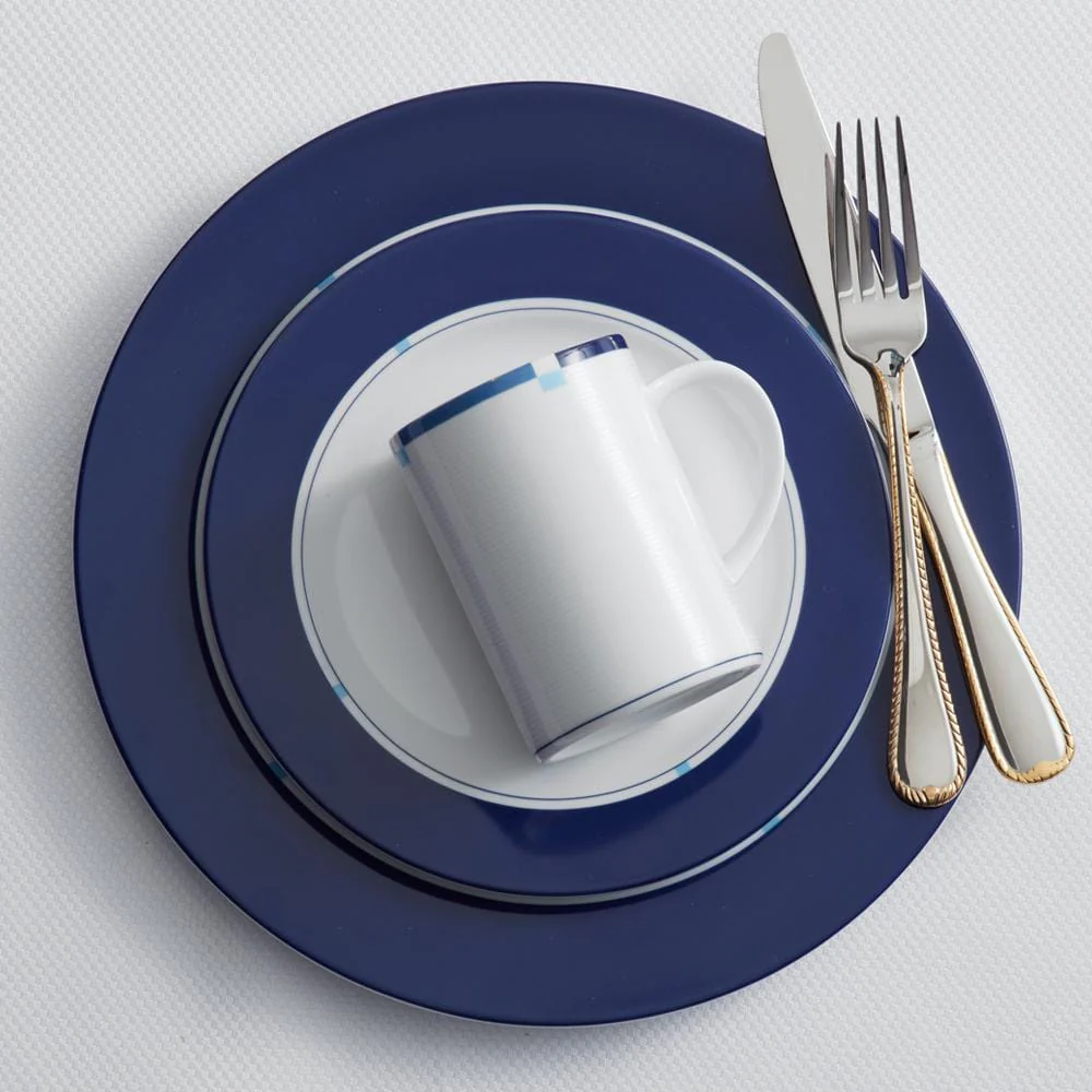 Jet Set Blue Set of 4 Accent Salad Plates - Image 3