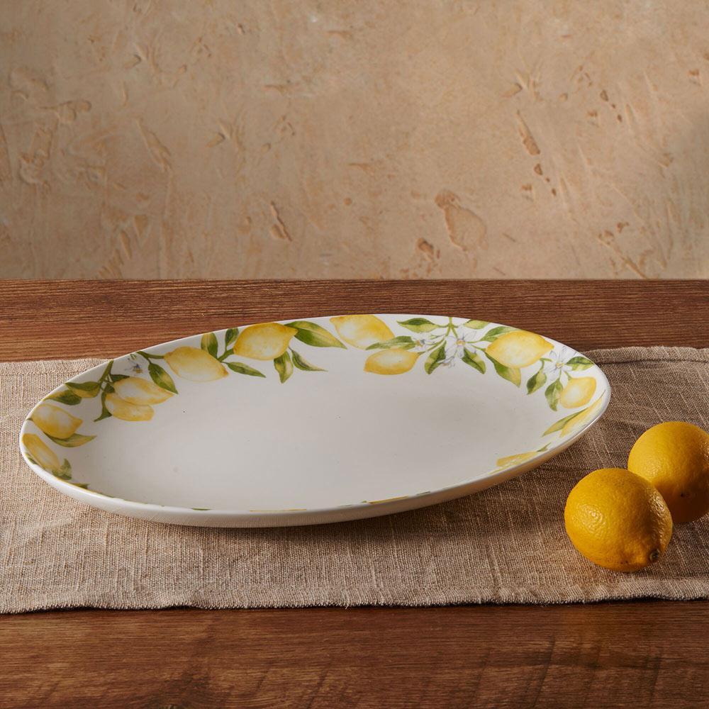 Lemons Oval Serving Platter, 14 Inch - Image 2