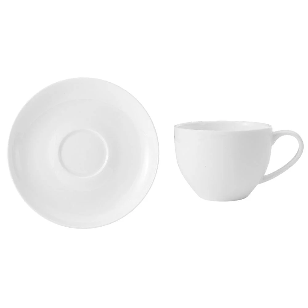 Lucerne White Tea Cup and Saucer - Image 3