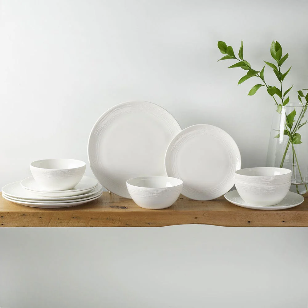 Mirabel Vegan Bone™ 12 Piece Dinnerware Set, Service for 4 - Image 3