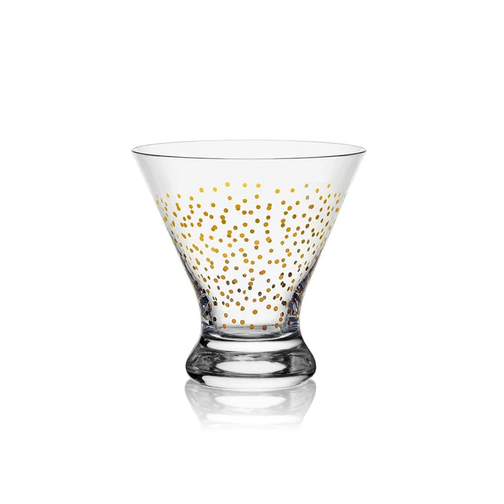 Party Set of 4 Stemless Martini Glasses - Image 5
