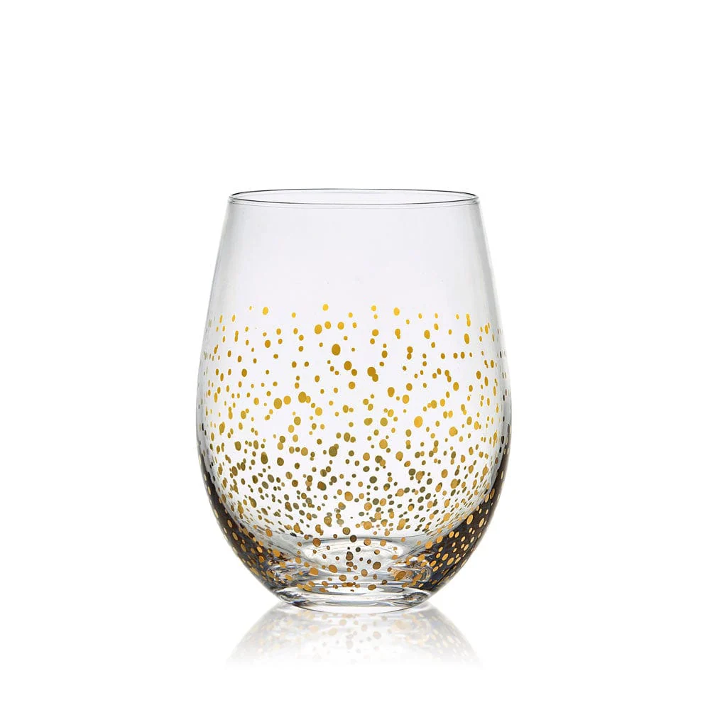 Party Set of 4 Stemless Wine Glasses - Image 7
