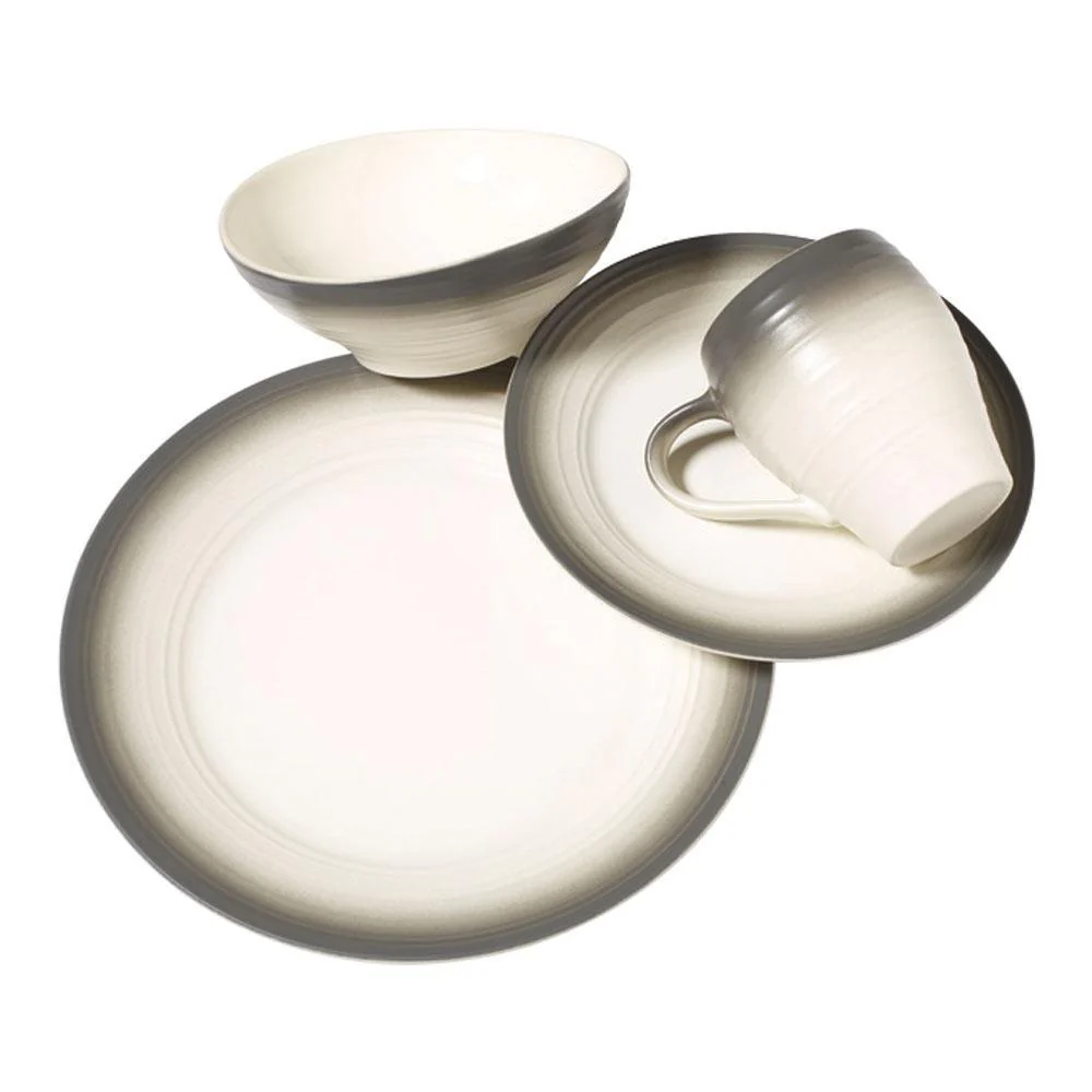 Swirl Ombre Graphite 4 Piece Place Setting - Image 3