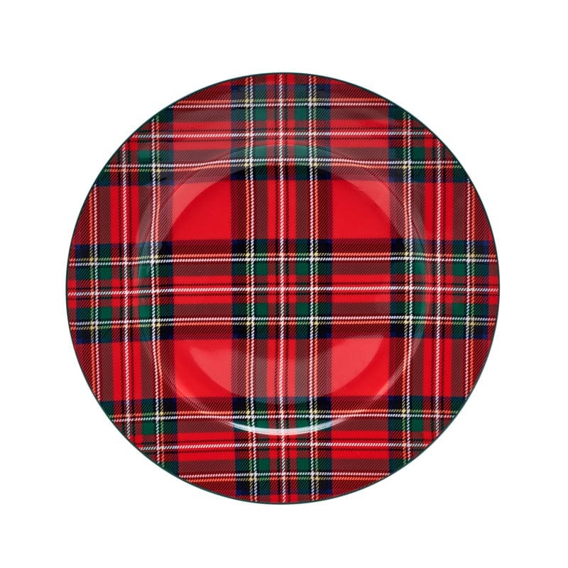 Tartan Red Set of 4 Salad Plates - Image 5