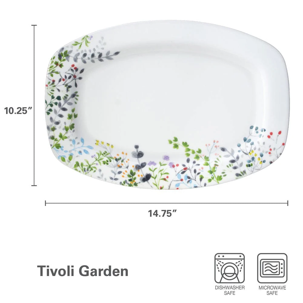 Tivoli Garden Rectangular Platter, 14.75 Inch - Image 4