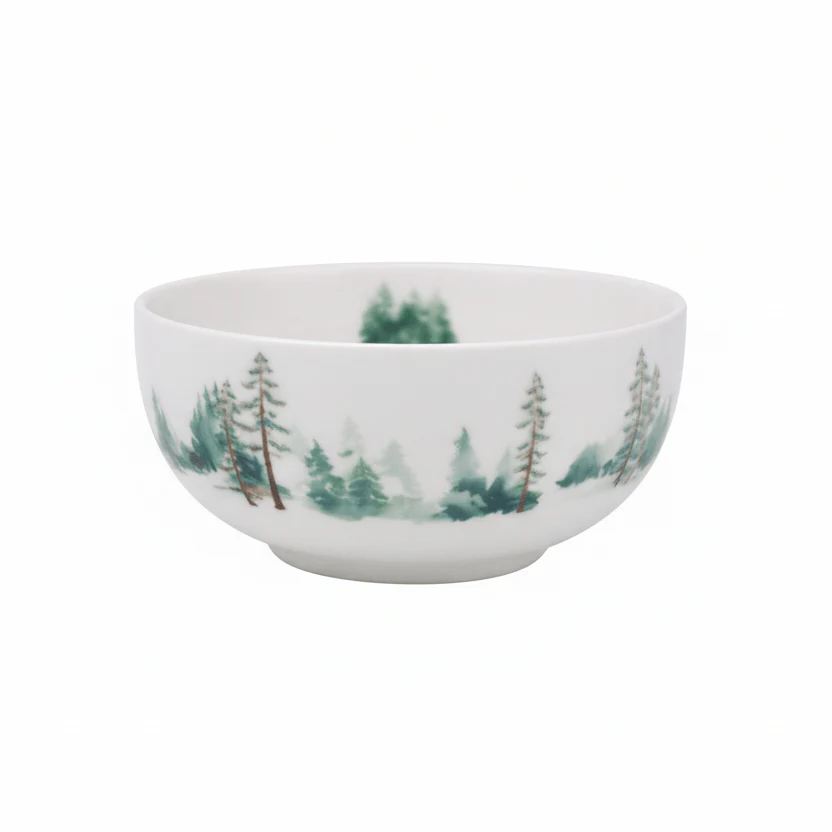 Watercolor Forest Set of 6 Fruit Bowls - Image 3