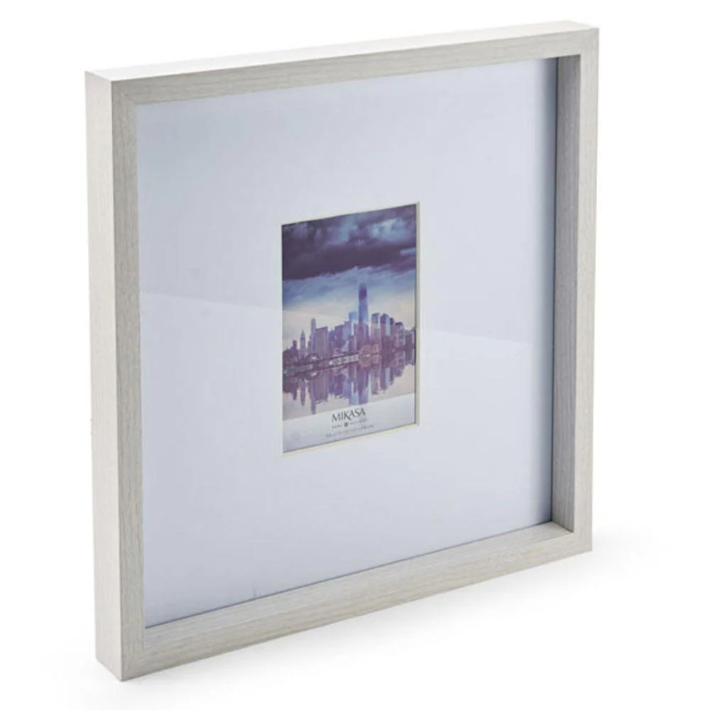 White 15 x 15 Gallery Square Frame, Matted to 5 x 7 - Image 4